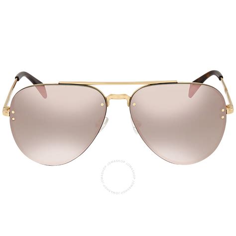 celine 41392 sunglasses|Celine Grey, Rose Gold Mirror Pilot Sunglasses CL41392S .